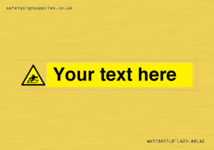 Custom Warning Hatch Sign